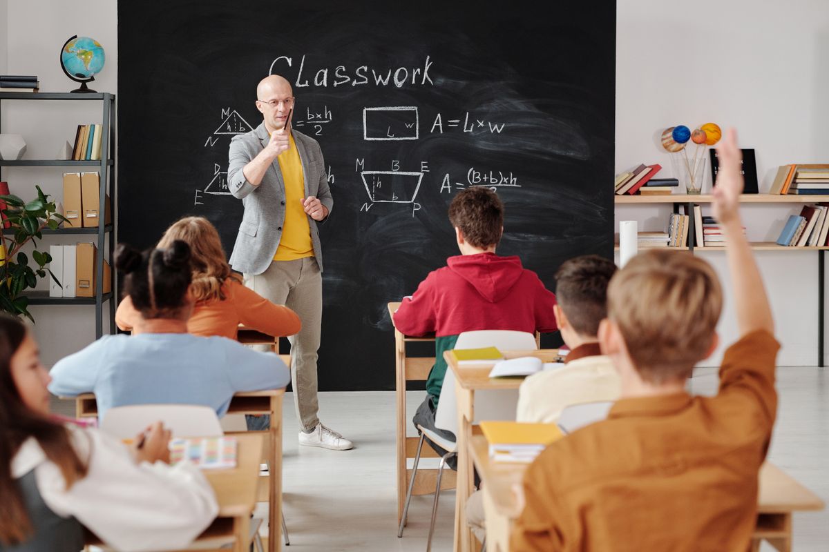 Students in an interactive classroom session